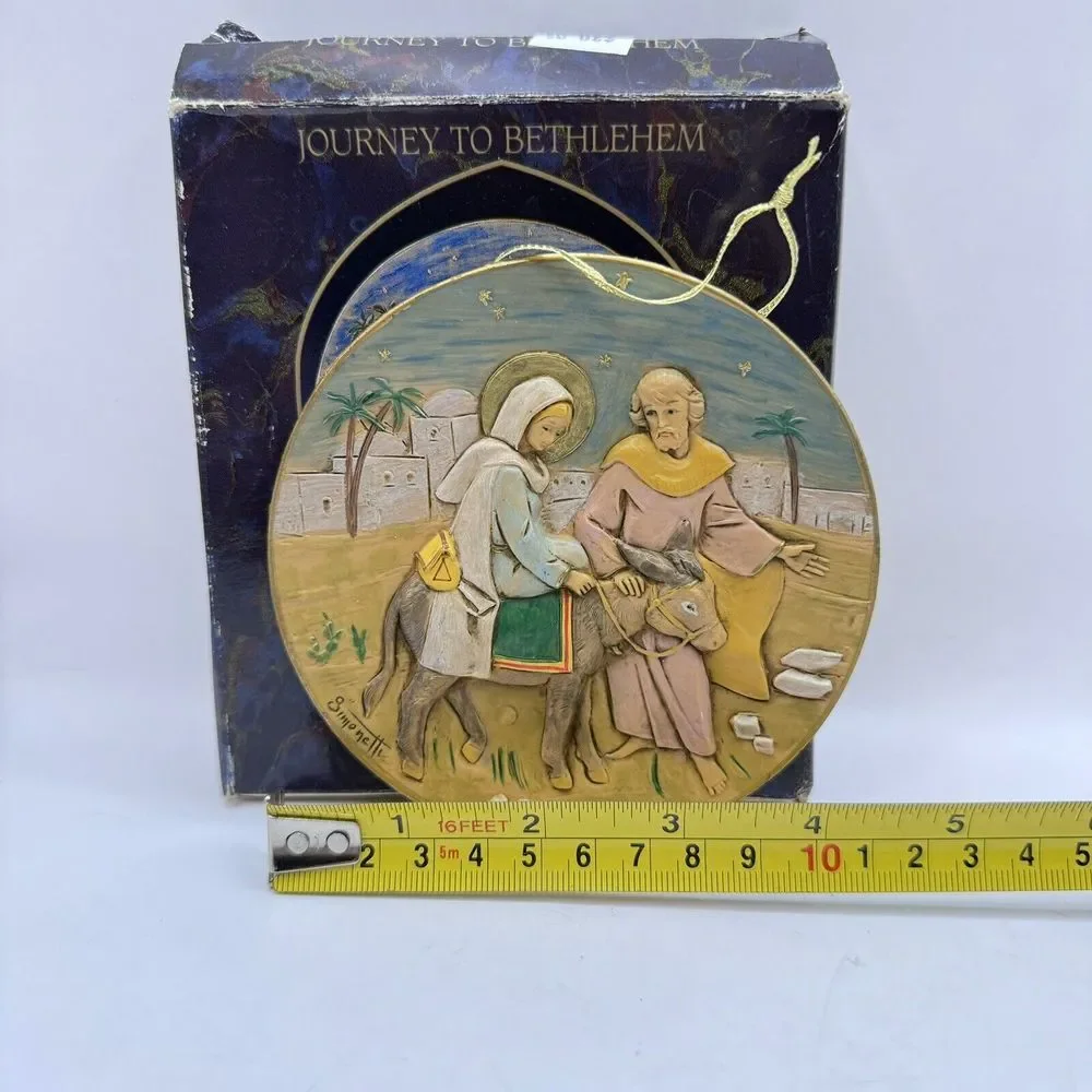 Fontanini Vintage 1995‎ Journey To Bethlehem Hanging Decoration Christmas Italy